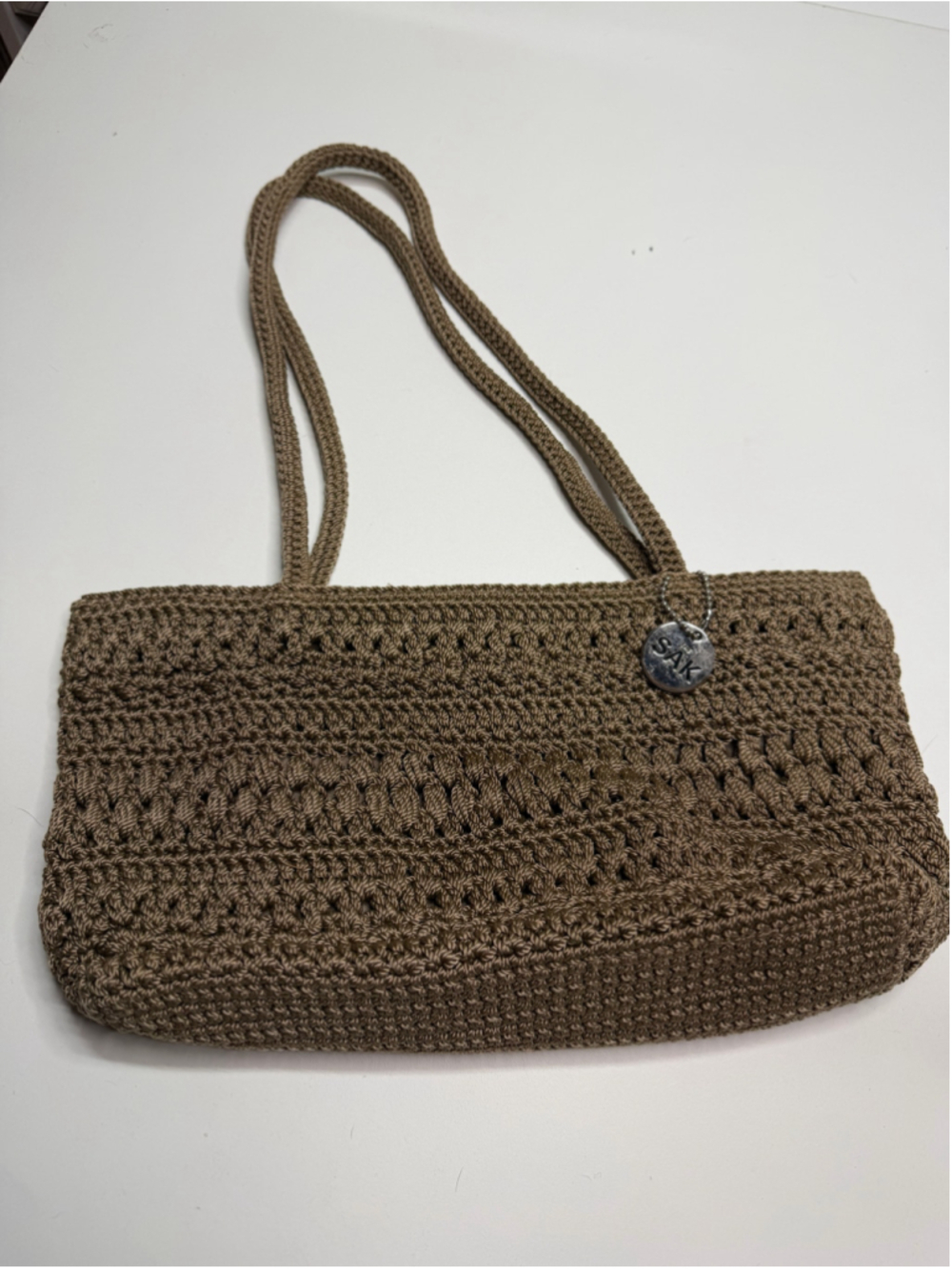 Women's The Sak Brown Crocheted Shoulder Bag One Size